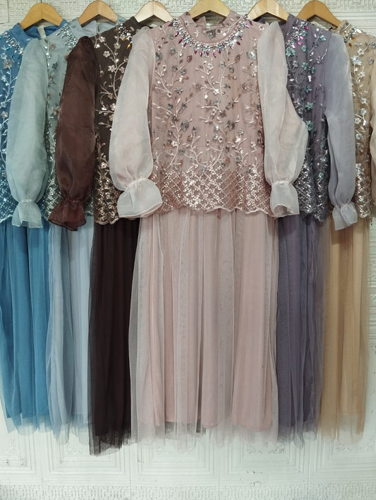 GAMIS OZIAS TILE 07270 LD 105 I Gamis Kondangan Wanita I Gamis Fashion Casual