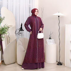 GAMIS OZIAS TILE 07287 LD 105 I Gamis Kondangan Wanita  I Gamis Fashion Muslim