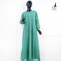 GAMIS OZIAS BROKAT GARDEN LACE 09830 LD 105 I Gamis Premium Simpel l Busana Muslimah Busui Friendly Nyaman Panjang Wanita Santai Mewah