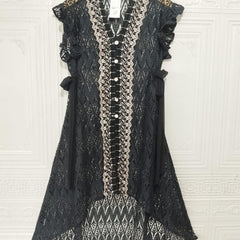 VEST OUTER OZIKO BROKAT CORNELI 03242 LD 105 I Outer Kondangan Wanita I Outer Casual