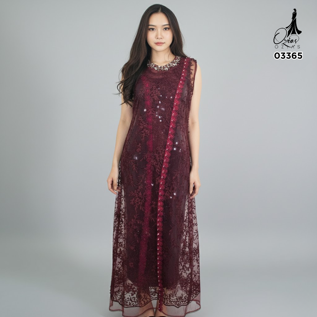 OUTER TILE HANA 03365 LD 105 120 I Outer Kondangan Mewah 2XL I Outer Casual Wanita