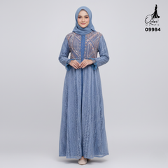 GAMIS OZIAS BROKAT PREMIUM 09984 LD 105 I Gamis Kondangan Cantik I Fashion Remaja Wisuda Muslim Nyaman