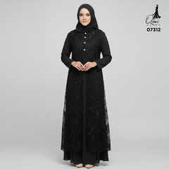 GAMIS OZIAS TILE 07312 LD 105 I Gamis Kondangan Wanita I Gamis Fashion Casual