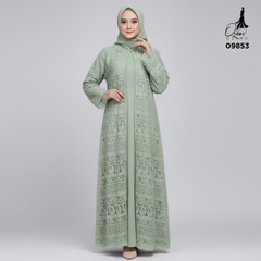 GAMIS OZIAS BROKAT KAGURA JUMBO 09853 LD 105 & LD 120 I Gamis Pengajian Simple I Fashion Muslimah Nyaman Panjang 2XL