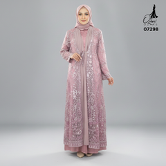 GAMIS OZIAS TILE 07298 LD 105 I Gamis Kondangan Wanita I Gamis Casual Fashion