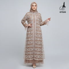 GAMIS OZIAS TILE 07320 LD 105 I Gamis Kondangan Wanita Lebaran I Gamis Fashion Casual Busui