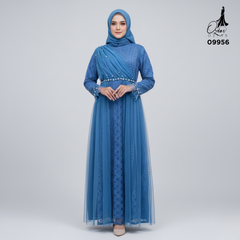 GAMIS OZIAS BROKAT BALIYA 09956 LD 105 & 120  l Gamis Import Premium l Busana Muslimah I Jumbo 2XL