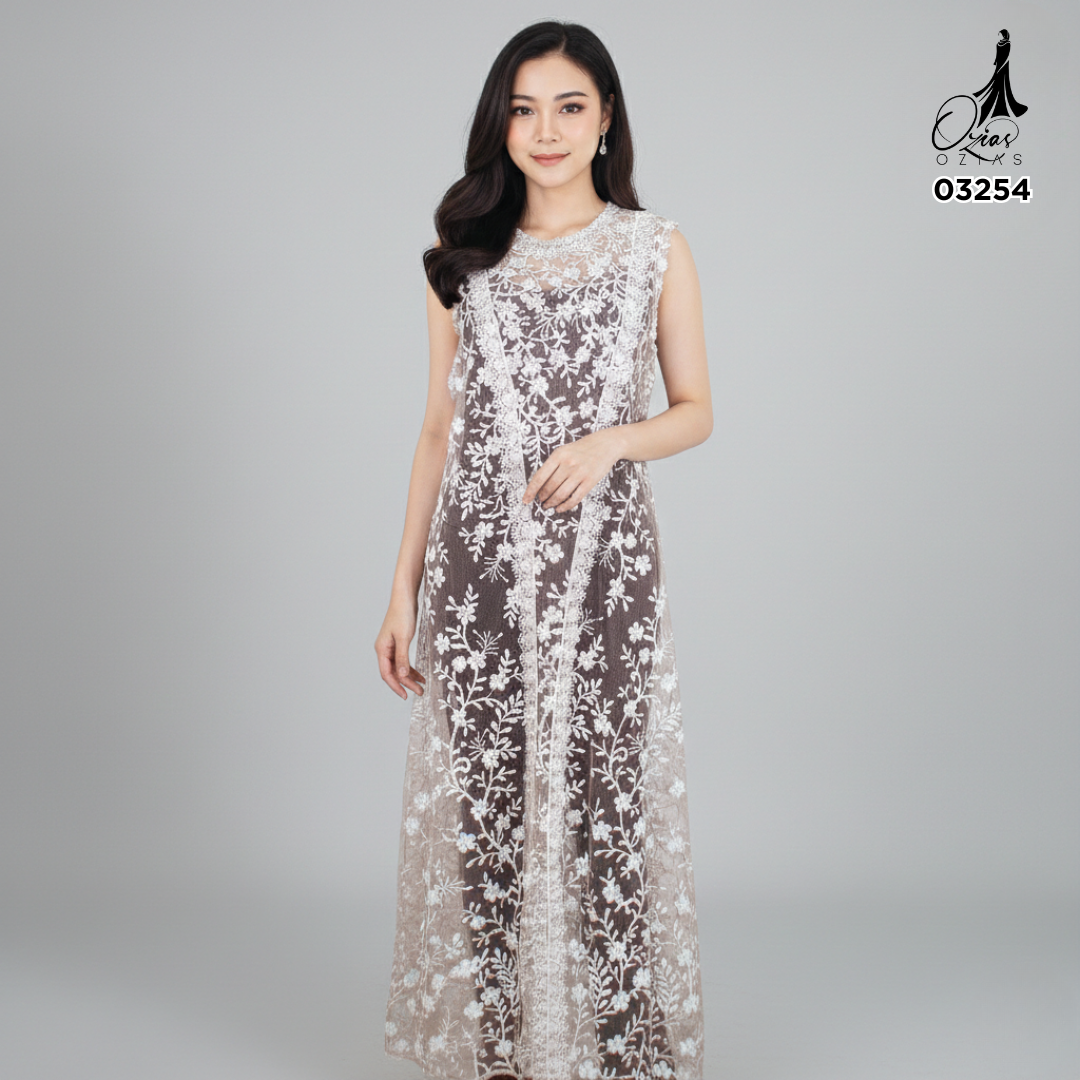 VEST OUTER TILE OZIKO 03254 LD 105 | Vest Outer Pesta I Vest Outer Casual