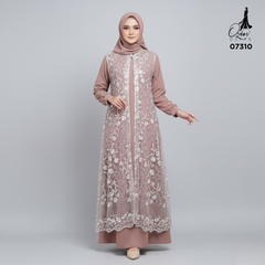 GAMIS OZIAS TILE 07310 LD 105 I Gamis Kondangan Wanita I Gamis Fashion Casual