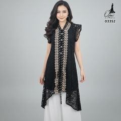 VEST OUTER TILE OZIKO 03352 LD 105 I Outer Kondangan Wanita I Outer Casual