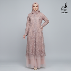 GAMIS OZIAS TILE 07301 LD 105 I Gamis Kondangan Wanita I Gamis Casual Lebaran