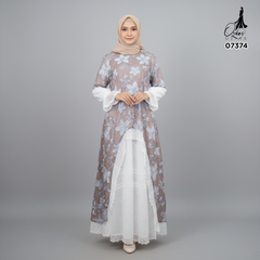 GAMIS OZIAS TILE 07374 LD 105 I Gamis Kondangan Wanita I Gamis Fashion Casual I Gamis Bini Orang