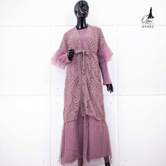 GAMIS OZIAS BROKAT PREMIUM 09402 LD 105 I Gamis Rompi Remaja I Gamis Kondangan Cantik Muslim Nyaman