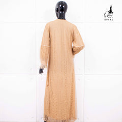 GAMIS OZIAS BROKAT 09442 LD 105 I Gamis Kondangan Fashion I Gamis Remaja Wisuda Muslimah Nyaman Panjang