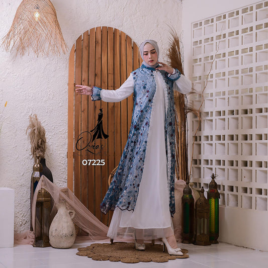 GAMIS OZIAS TILE 07225 LD 105 I Gamis Kondangan Wanita I Gamis Fashion Remaja