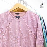 GAMIS OZIAS BROKAT GARDEN LACE 09830 LD 105 I Gamis Premium Simpel l Busana Muslimah Busui Friendly Nyaman Panjang Wanita Santai Mewah
