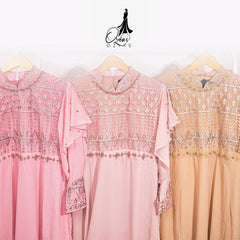 GAMIS OZIAS SIFON CERUTY 09606 LD 105 I Gamis Pesta Premium I Gamis Remaja Muslimah Wanita Mewah