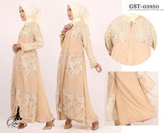 GAMIS OZIAS CERUTY PREMIUM 03950 LD 105 I Gamis Mewah Kondangan I Fashion Muslimah Dewasa l Busui Friendly Panjang Nyaman Santai