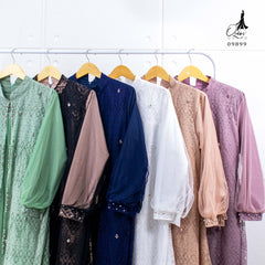 GAMIS OZIAS BROKAT FLORANCE 09899 LD 105 I Gamis Fashion Muslimah I Dress Home Nyaman Panjang
