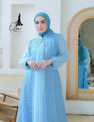 GAMIS OZIAS BROKAT FIMELA 09469 LD 105 120 140 I Fashion Muslimah Hijab I Gamis Kondangan Simpel Nyaman Panjang Santai Dress 2XL 4XL