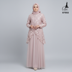 GAMIS OZIAS TILE 07302 LD 105 I Gamis Kondangan Wanita I Gamis Fashion Casual
