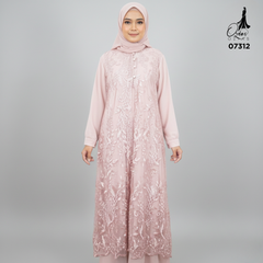 GAMIS OZIAS TILE 07312 LD 105 I Gamis Kondangan Wanita I Gamis Fashion Casual