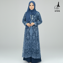 GAMIS OZIAS TILE 07315 LD 105 I Gamis Kondangan Wanita I Gamis Fashion Casual
