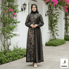 GAMIS INAYA AZURA OZIAS 09962 I Gamis Pesta Kondangan I Gamis wisuda Muslimah I Jumbo 5XL