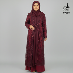 GAMIS OZIAS TILE 07298 LD 105 I Gamis Kondangan Wanita I Gamis Casual Fashion