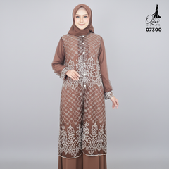 GAMIS OZIAS TILE 07300 LD 105 I Gamis Kondangan Wanita I Gamis Fashion Casual
