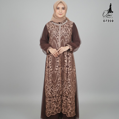 GAMIS OZIAS TILE OZIAS 07359 LD 120 140 I Gamis Kondangan Wanita I Gamis Fashion Casual 2XL 4XL