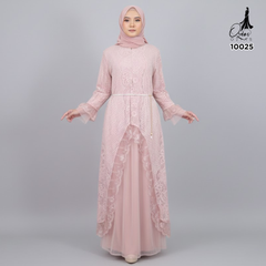 GAMIS OZIAS BROKAT ALYA 10025 LD 105 I Gamis Kondangan Wanita I Gamis Casual Lebaran I Ga mis Bini Orang