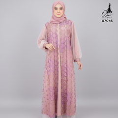 GAMIS OZIAS TILE NAMIRA 07045 LD 105 120 140 I Gamis Kondangan Mewah I Gamis Fashion Muslimah Nyaman 2XL 4XL