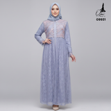 GAMIS OZIAS BRUKAT 09931 LD 105 & LD 120 I Gamis Wanita Syar'i Kondangan l Busana Muslimah l Busui Friendly Santai Panjang 2XL