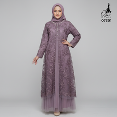 GAMIS OZIAS TILE 07301 LD 105 I Gamis Kondangan Wanita I Gamis Casual Lebaran