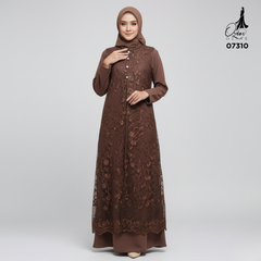 GAMIS OZIAS TILE 07310 LD 105 I Gamis Kondangan Wanita I Gamis Fashion Casual
