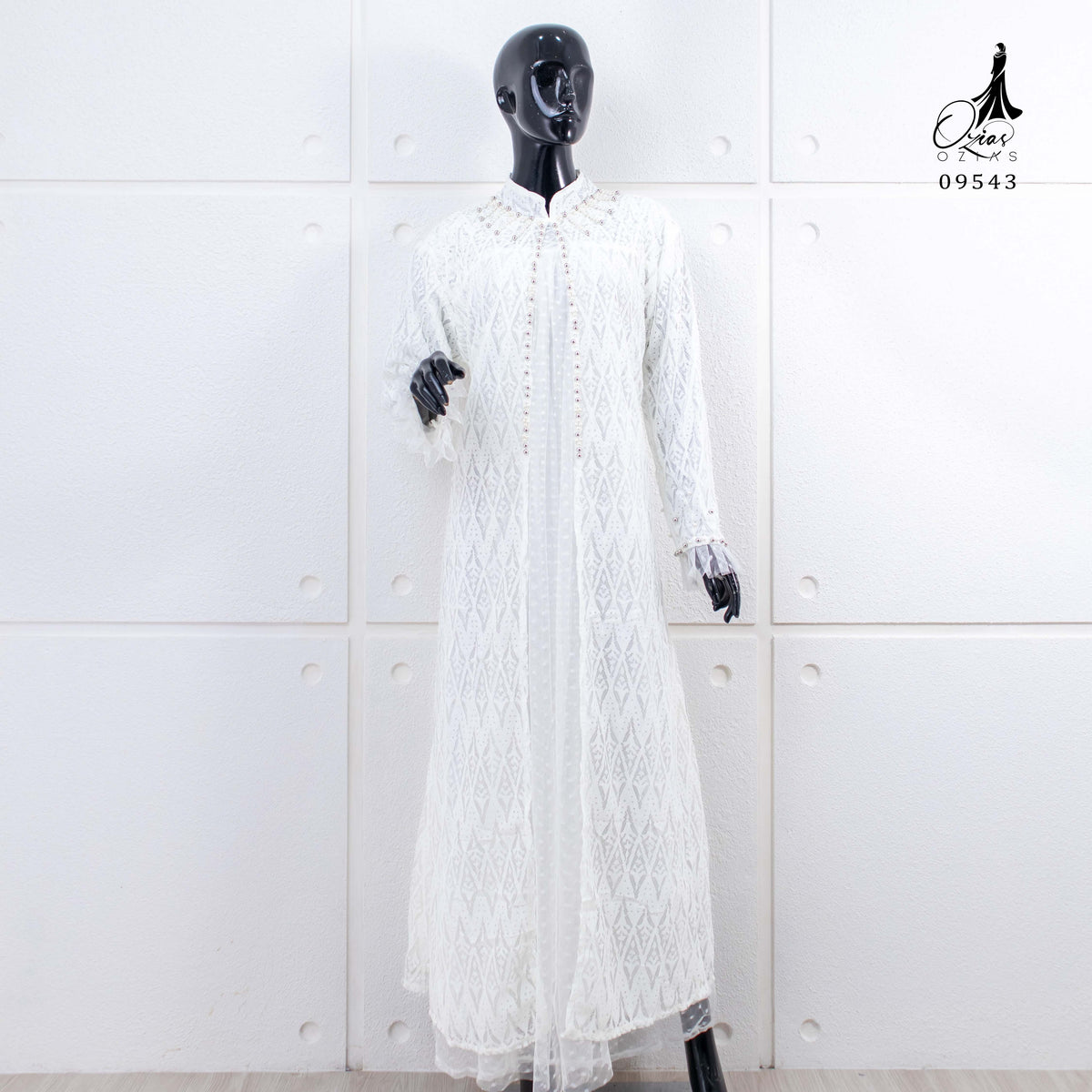 GAMIS OZIAS BROKAT ARGYLIE 09543 LD 120 I Gamis Formal Wisuda I Gamis Wanita Nyaman Panjang 2XL