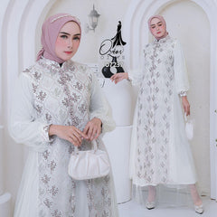 GAMIS OZIAS TILE 07237 LD 105 I Gamis Casual Remaja I Gamis Kondangan Cantik