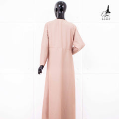 GAMIS OZIAS CREPE 06449 LD 105 I Gamis Kondangan Busui Polos I Gamis Casual Simpel