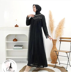 GAMIS OZIAS BROKAT 09904 LD 105 I Gamis Fashion Kondangan I Gamis Pesta Lamaran Muslim Nyaman