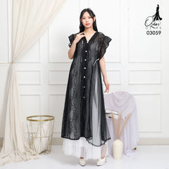 OUTER OZIKO BROKAT 03059 LD 105 I Outer Lepas Pasang I Outer brokat Premium