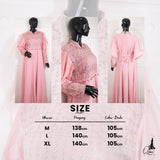 GAMIS OZIAS SIFON CERUTY 09606 LD 105 I Gamis Pesta Premium I Gamis Remaja Muslimah Wanita Mewah