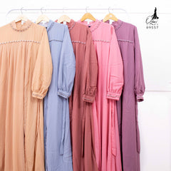 GAMIS OZIAS CERUTY BABY DOLL PREMIUM 09557 LD 105 I Gamis Fashion Muslimah I Gamis Kondangan Nyaman