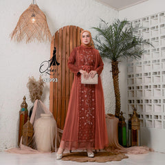 GAMIS OZIAS TILE PREMIUM 03993 LD 105 I Gamis Fashion Muslimah I Gamis Kondangan Cantik Nyaman Panjang