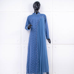 GAMIS INAYA BALIYA OZIAS 09901 I Gamis Pesta kondangan I Hijab Fashion I Jumbo  LD 105 LD 120 LD 140 I Dress Mewah Brokat