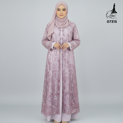 GAMIS OZIAS TILE 07315 LD 105 I Gamis Kondangan Wanita I Gamis Fashion Casual