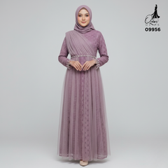 GAMIS OZIAS BROKAT BALIYA 09956 LD 105 & 120  l Gamis Import Premium l Busana Muslimah I Jumbo 2XL