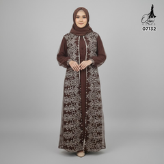 GAMIS OZIAS TILE NAMIRA 07132 LD 120 150 I Gamis Kondangan Wanita I Gamis Mewah Muslimah 2XL 5XL