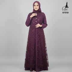 GAMIS OZIAS TILE 07310 LD 105 I Gamis Kondangan Wanita I Gamis Fashion Casual