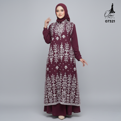 Ozias GAMIS OZIAS TILE 07321 LD 105 I Gamis Kondangan Wanita Fashion Casual Busui dengan Desain Elegan dan Nyaman